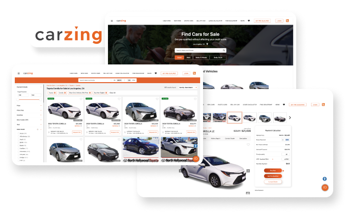 CarZing platform screenshot