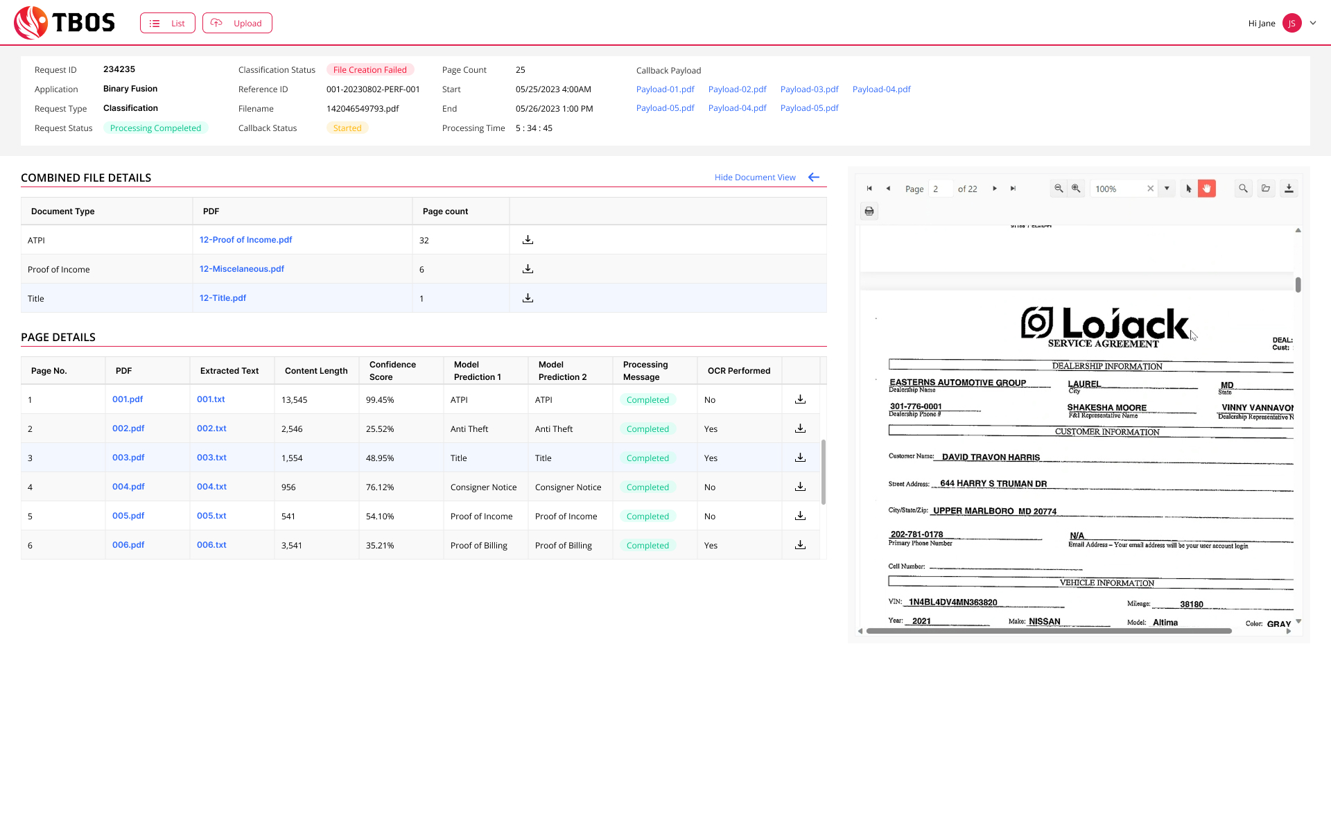 TBOS - AI Document Processing